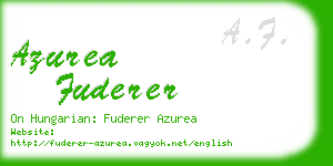 azurea fuderer business card